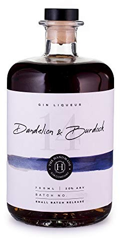 Dandelion & Burdock Handmade Gin Liqueur 70cl - Original Premium Gin - 20% ABV