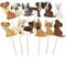 Assorted Cute Dogs Cupcake Toppers - 12pk﻿ - Decoration Picks