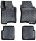Rizline Passgenau 3D Fussmatten Auto Kompatibel mit FIAT Panda 3.Gen 2012-2022 Auto Zubehör 1. Und 2. Reihe Gummimatten Autos TPE Allwetter Geruchlos rutschfest Vorne und Hinten Schwarz