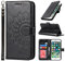ELTEKER Cover per iPhone 7 Plus/8 Plus, Custodia in Pelle Flip Libro Pieghevole con Slot per Scheda, Nero