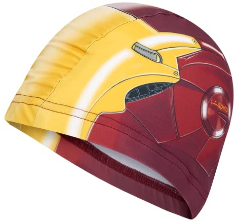 Cuffia in tessuto IRON BOY | Cuffia da Nuoto | Cuffia da Piscina | Grande Comfort e Aderenza | Arte e Nuoto