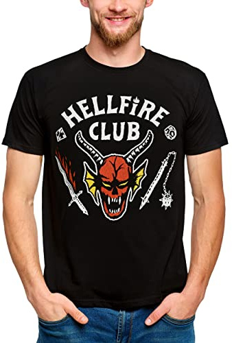 Stranger Things - Hellfire Club Logo T-Shirt schwarz - XXL