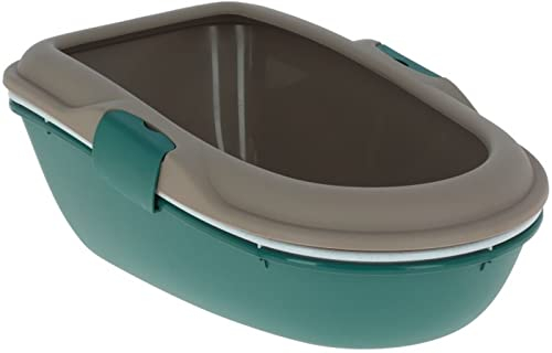 FURBA Katzentoilette m. Reinigungssieb Green/Taupe