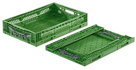 Obst- und Gemüsekiste Klappbox 600x400x120 mm | Erntekiste/Box für Obst und Gemüse | Obstkiste | Apfelkiste | klappbare Kiste aus Kunststoff für Einkäufe (4)