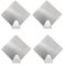 AS ALTSOF Ganci adesivi da parete 4 pezzi, ganci per appendere in acciaio inox, porta asciugamani senza trapano, appendiabiti per bagno, cucina, stracci, asciugamani, appendiabiti (omb)