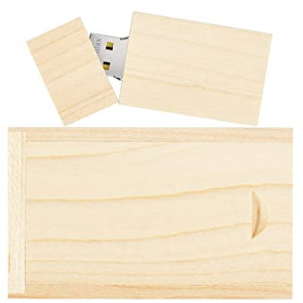 GARRULAX USB Flash Drive, 16GB Holz USB2.0 High Speed USB Daumen Laufwerke Memory Stick Pen Datum Speicher Pendrive U Disk(Ahorn)