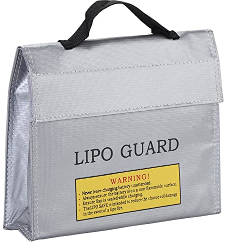 TsunNee Lipo Battery Safe Bag LiPo Guard Bag, Fireproof Safety Protection Bag, Explosion Proof Safety Guard Case, Module Battery Charging Protection Bag Sack Pouch