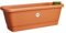 Elho noa balconnière m - Jardiniere Balcon avec système D'Irrigation - Plastique 100% recyclé - 52 x 20 x 17.8 cm - Marron/Terre Cuite