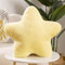 Kissen Stern Plüschkissen Stern Wurfkissen Schlafkissen Gefülltes Kissen für Heimdekoration (40cm, Light Yellow)
