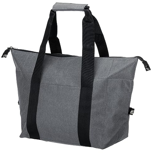Bolsa de almuerzo aislada, tela Oxford impermeable bolsa de almuerzo térmica portátil lonchera contenedor de alimentos para el trabajo oficina picnic al aire libre, 13.39 x 7.48 x 15.35 pulgadas, gr