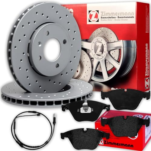 Zimmermann Sport-Bremsscheiben 348mm + Beläge vorne passend für 5er F10 F11