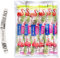 Aba Group Lot de 100 limes à ongles 100/180 bananes standard flamant rose emballage sûr, ensemble de limes à ongles de qualité supérieure pour ongles