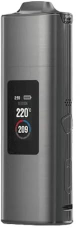 Xvape Roffu Premium Dry Herb Vaporizer by Captivate, Convection Heating, Colour Screen, Flagship Xvape Device, Removable Battery, Zirconia Cooling Spiral (No Nicotine) (Silver)