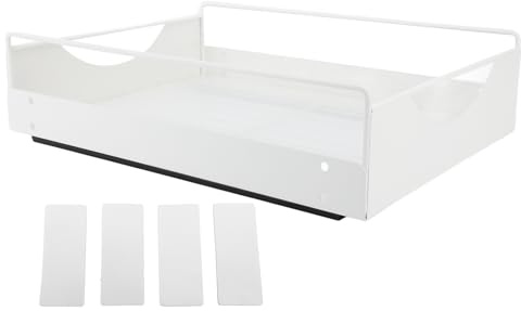 Organisateurs Et Rangements D'armoires Extractibles, étagère Coulissante Pour Armoire De Cuisine, Paniers En Fil Coulissant, Tiroirs Pour Placard(B-Blanc)