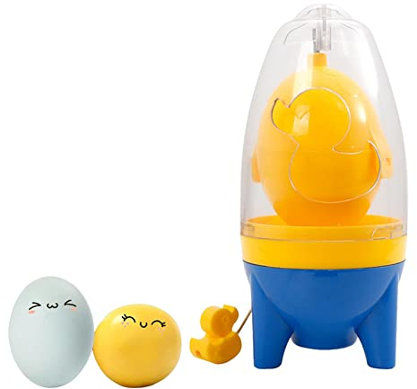 Egg Scrambler - Egg Spinner Shaker, White and Yolk Golden Egg Mixer | Shaker Whisk Egg Yolk Mixer with Drawstring, Kitchen Cooking Gadget Suitable for Mixing Egg and Hard Boiled Eggs