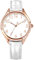 Comtex Montre pour Femme avec Tous Les Chiffres Arabes et Un Cadran Facile à Lire, avec Un boîtier en Or Rose incrusté de Diamants en Cristal, Montre Tendance et élégante, Rose Gold, Moderne