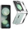 REY Coque pour Samsung Galaxy Z Flip 5, TPU Transparent en Silicone, Ultra Fine 0.33mm