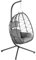HinHocker Hängesessel mit Gestell | Anthrazit | Hängeschaukel für Indoor und Outdoor | Inkl. Kissen und Auflagepolster | Balkon Hängesessel Outdoor, Gartenschaukel, Schaukelstuhl, Hängekorb