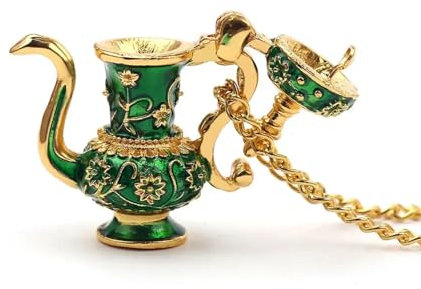 Hmsanase Trend Necklace Pendant Chain Men Women Jewellery Fashion Teacup Necklace Pendants Tea Cup Sweater Chain Clothing Accessories For Women Girl Xl1334