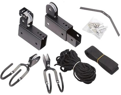 GCYEIDMA Kayak Hoist Set Kayak Hoist Garage Ceiling Storage Heavy Duty Hooks Organization Hanging Bike