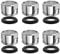 6 Pcs Tap Filter,24MM Faucet Tap Aerators,Faucet Filter,Replacement Insert Tap,Brass Male Spout Threaded Aerator with Gasket,Insert Spout Aerator for Kitchen Sink Bathroom Shower(Sliver)