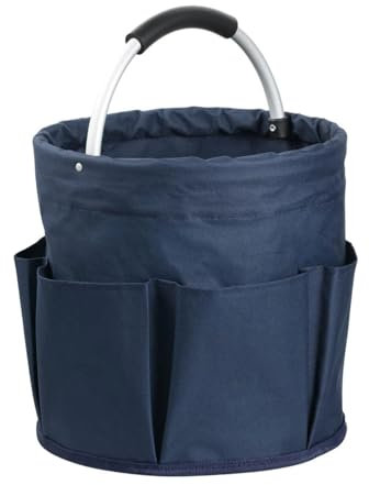 BDHYYM Cleaning Supplies Organiser, Foldable Storage Tool Basket, Universal Tool Bucket for Garden Tools, Cleaning Utensils, Garden Gadgets Storage