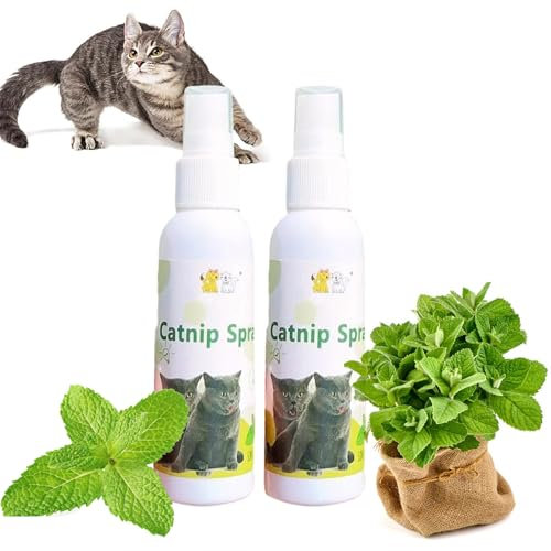 SEMINISMAR Spray d'herbe à Chat,Herbal Cat Joy Spray,Spray à l'herbe à Chat pour Chats,Pur Naturel Anti-Stress pour la Relaxation,100ml