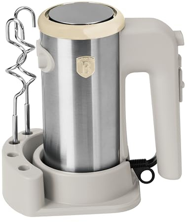 Berlinger Haus Handmixer mit Ständer Sahara Collection – Hochwertiger elektrischer Mixer für perfekte Schlagsahne und Teig, Küchengerät mit leistungsstarkem Motor und elegantem Design