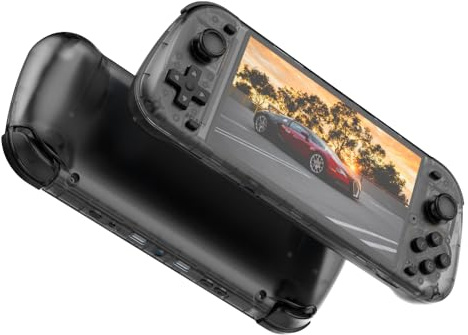 BAFUIE Console de jeux portable Retro R50S, 64/128 Go, Linux, Écran IPS de 5,1 pouces, Console de jeux en ligne pour deux joueurs