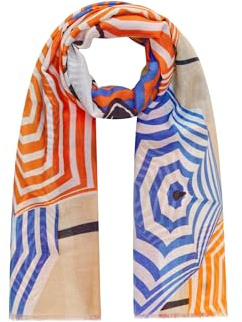 CODELLO PRINTED SCARF COTTON PEANUTS QUOTE - 100X180CM