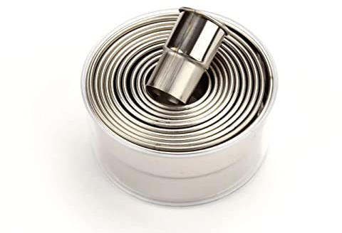 Pati-Versand Teigschaber 11050 Runde Ausstechformen Rund Metall 12 x 6 x 12 cm