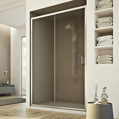 Porte Douche 140CM H185 granité C modèle Replay 1 Portillon
