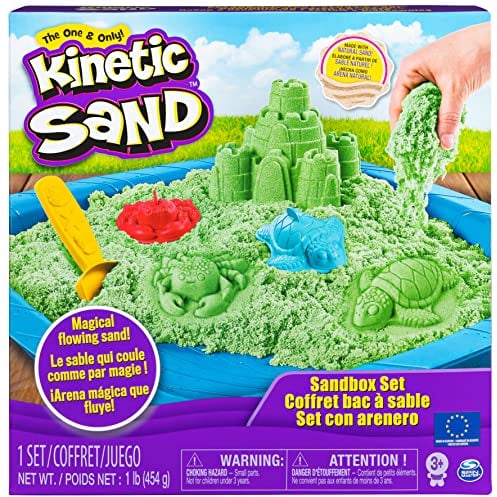 Kinetic Sand Ensemble de bacs à Sable (Vert)