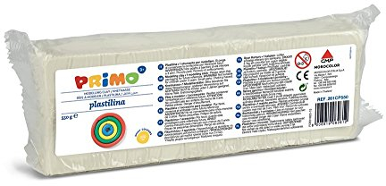 Primo 261CP550100 Knetmasse, 550 g, weiß