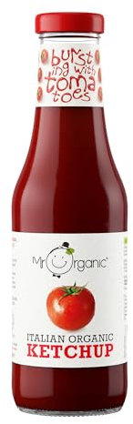 Mr Organic - Tomato Ketchup - Tasty & Wholesome Condiment for Burgers, Chips & More - Pack of 1