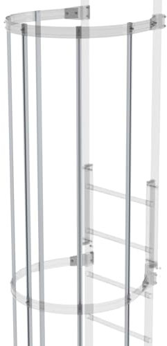 Rückenschutzstrebe 3000 mm lang Alu eloxiert Material Alu eloxiert