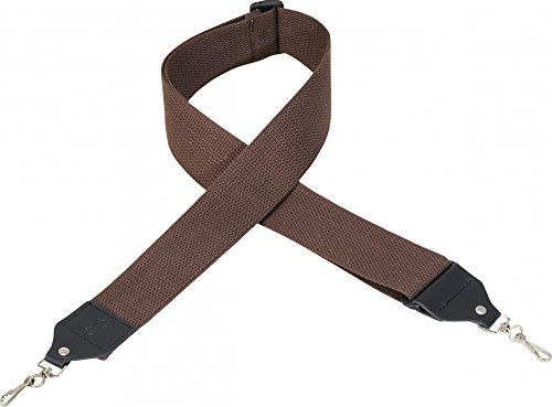 Levy's Leathers 2 Cotton Banjo Strap with Metal truss-rod Clips and Tri-glide Adjustment, Adjustable to 60, Brown (MC10-BRN)