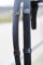 Hans Melzer Horse Equipment Zügel Gurt, schwarz/messing, Warmblut