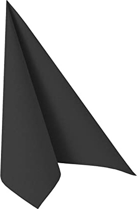 Papstar, 50 Servietten ROYAL Collection 1/4-Falz 25 cm x 25 cm schwarz, #86245