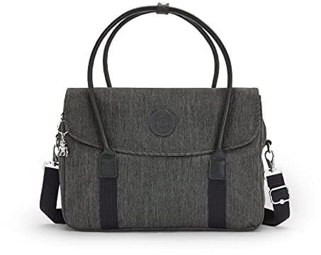 Kipling SUPERWORKER S, Kleine Laptop-Tasche 13 Zoll, Abnehmbare Schultergurte, 38 cm, 13 L, Black Peppery