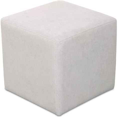 Staboos Sitzwürfel 42cm - Hochwertiger Sitzhocker Pflegeleichter Pouf Hocker - Sitzpouf mit nur 4kg - Sitzcube als perfekte Sitzgelegenheit (Coral_17)