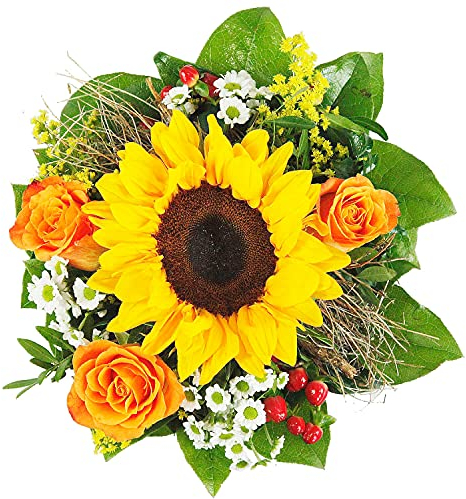 Blumenstrauß - Sonnenblume - Inklusive Grußkarte