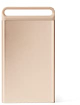 Lexon Porte Carte de Visite Professionnel Nomaday pour Hommes et Femmes, étui de Voyage avec Finition élégante en Aluminium - Or