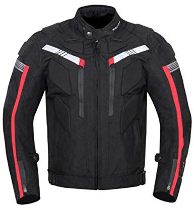 Motorrad-wasserdichter Anzug Motorrad-Rüstungsanzug Motorrad-Rennanzug Fahrradfahrer-Anzug Allwetter-Anzug Ideal für Rennfahrer für Männer und Frauen, Schwarzes Oberteil, XXL