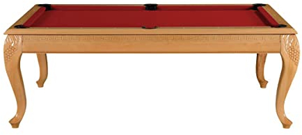 Billiard-Royal Billardtisch Pooltisch Modell Mina 7 ft. mit hochwertigem K-55 Bandengummi und freier Tuchwahl, Tuchfarbe:ES 45 Burgundy