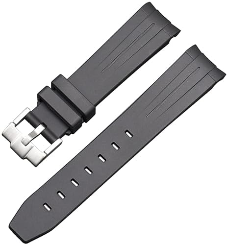 BBZ Soft Strap New Silicone Watch Strap Compatible with Omega X Swatch Moon Watches Men Women 20mm Curved End Rubber Wrist Band
