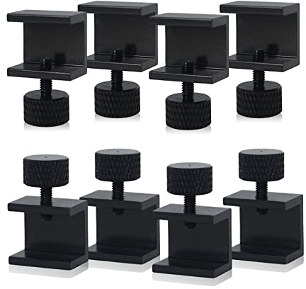 8 Stück 3D Drucker Heißbett Glasplattform Bett Clips, Verstellbare Glasbettklammern Verwendet für Ender 3s 3 Pro, 5 Pro, CR-20 PRO, CR-10S Pro