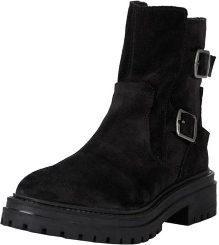 Geox D IRIDEA Ankle Boot, Black, 38 EU