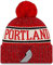 New Era NBA-Mütze für Erwachsene, Unisex, offizielle Sportstrickmütze mit Bommel, Portland Trail Blazers, Einheitsgröße