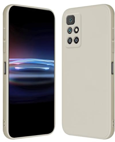 RankOne Coque pour Redmi 10 / Redmi 10 2022 (6.5 inches) Étui en Silicone TPU Souple - Blanc Antique
